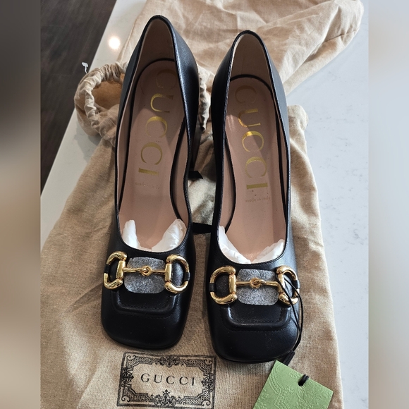 NWOB - Gucci Horsebit Mid Heel Pumps - 39.5 - Picture 1 of 9